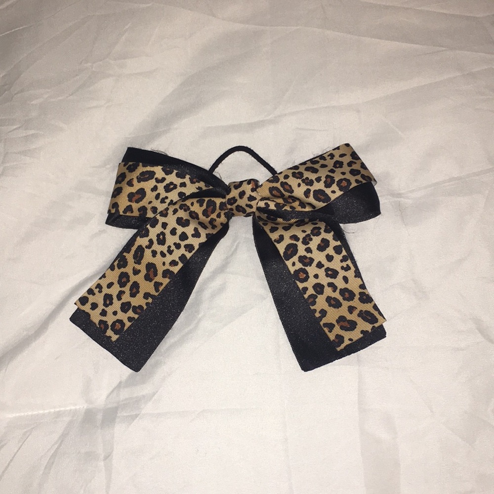 Cheetah Print Cheer Bow